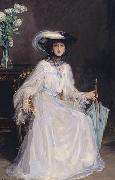 Sir John Lavery Evelyn Farquhar, wife of Captain Francis Douglas Farquhar daughter of the John Hely-Hutchinson, 5th Earl of Donoughmore oil